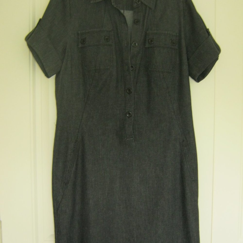 Vince Denim Mini Dress Size 10 Year-round